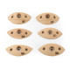 Crimp Leaf Hard 6pcs - 1