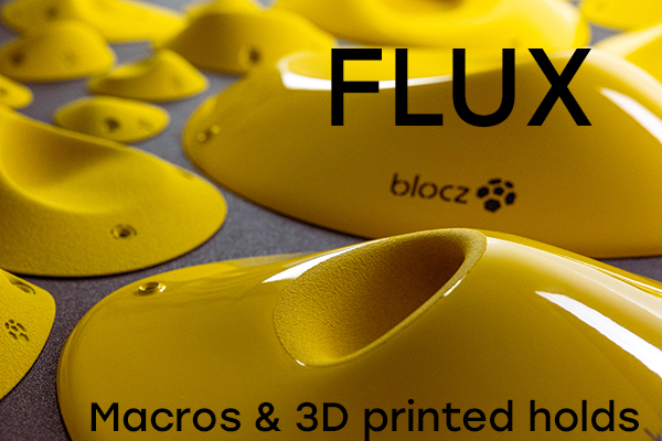Prises escalade en impression 3D, Blocz Flux