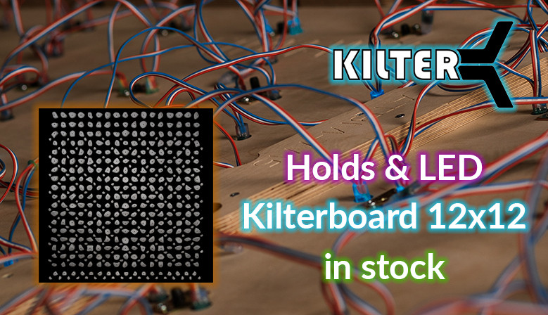 Climbing holds and LED Kilterboard Original Layout 12x12 in stock